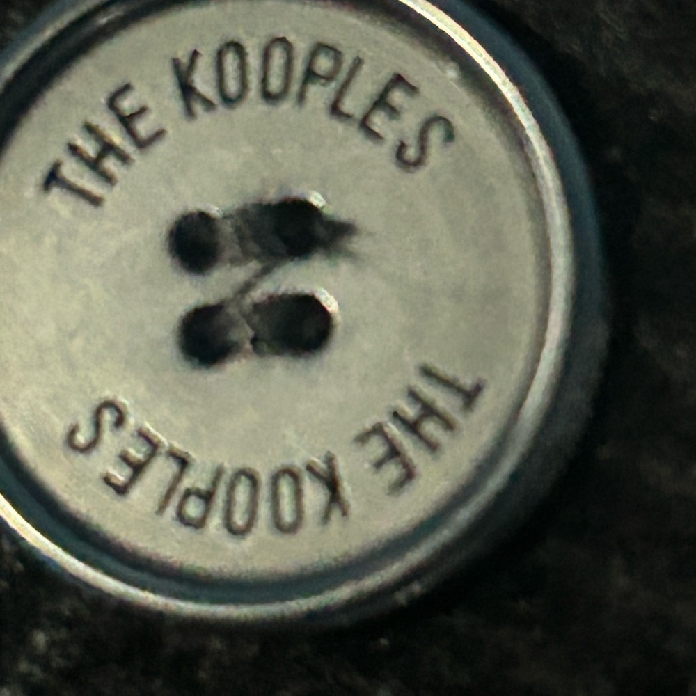 Kooples Womens Black Corduroy Double Breasted Jacket 100% Cotton NWT EU 40/8 - Picture 7 of 10